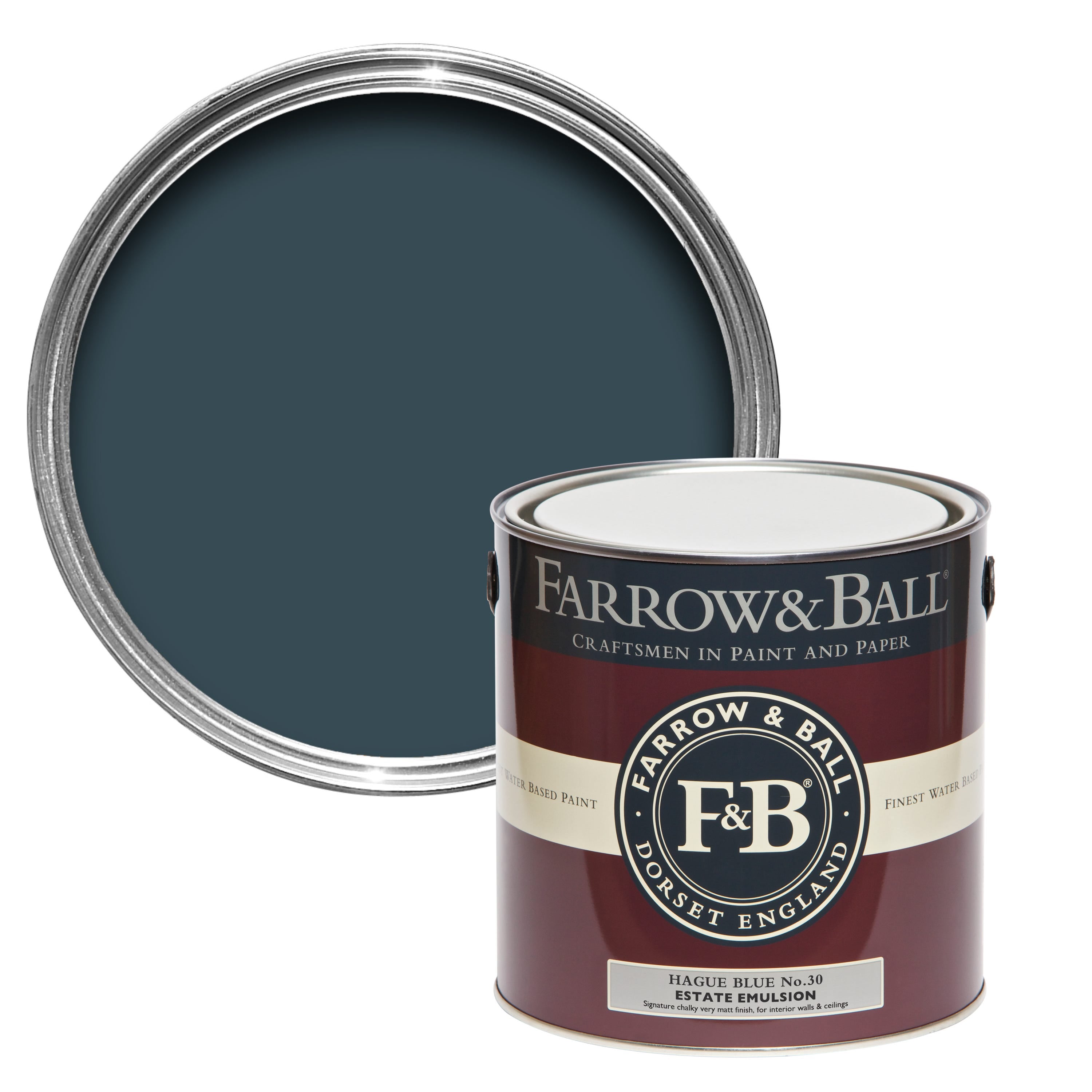 Farrow and Ball's Hague Blue No.30