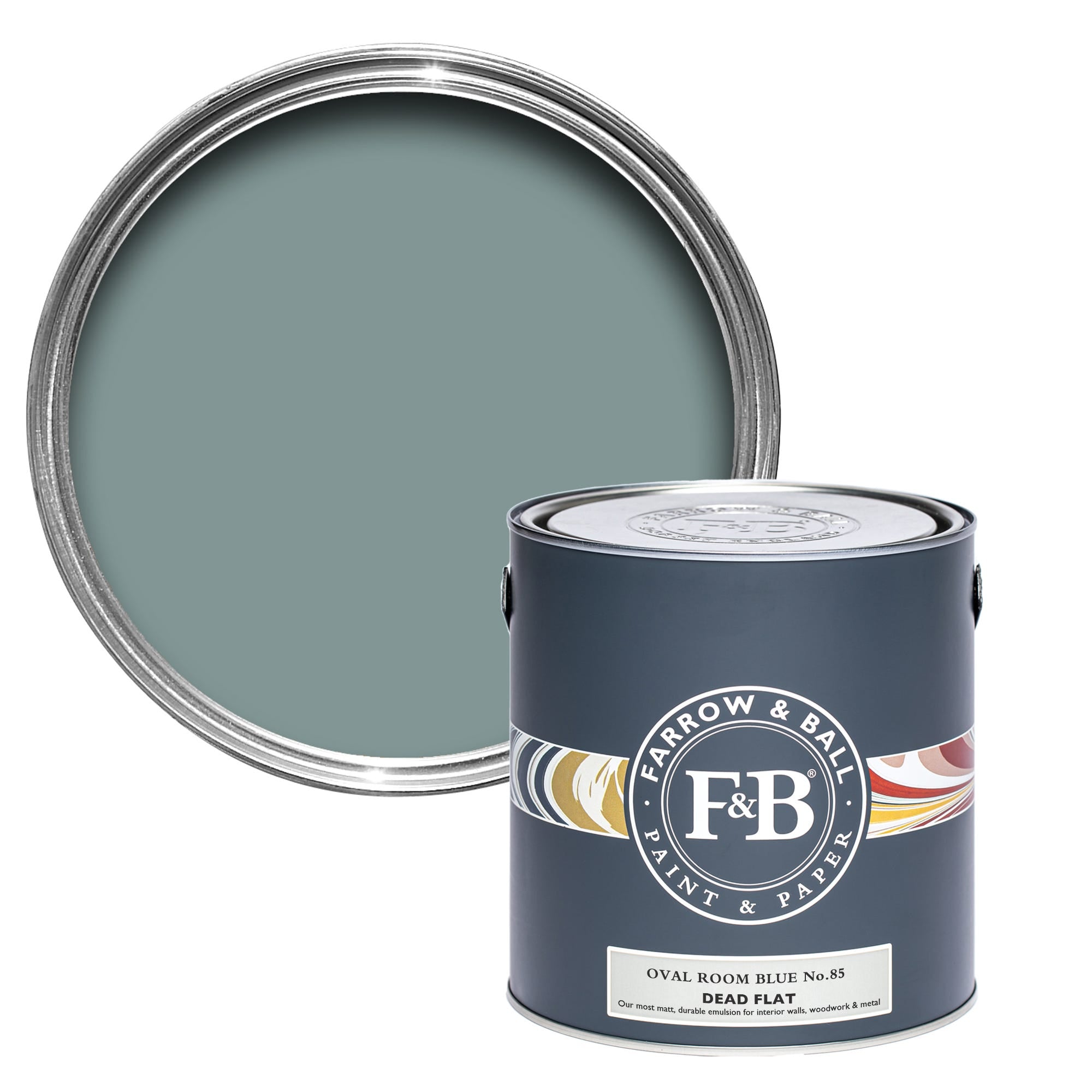 Farrow and Ball's Oval Room Blue No.85