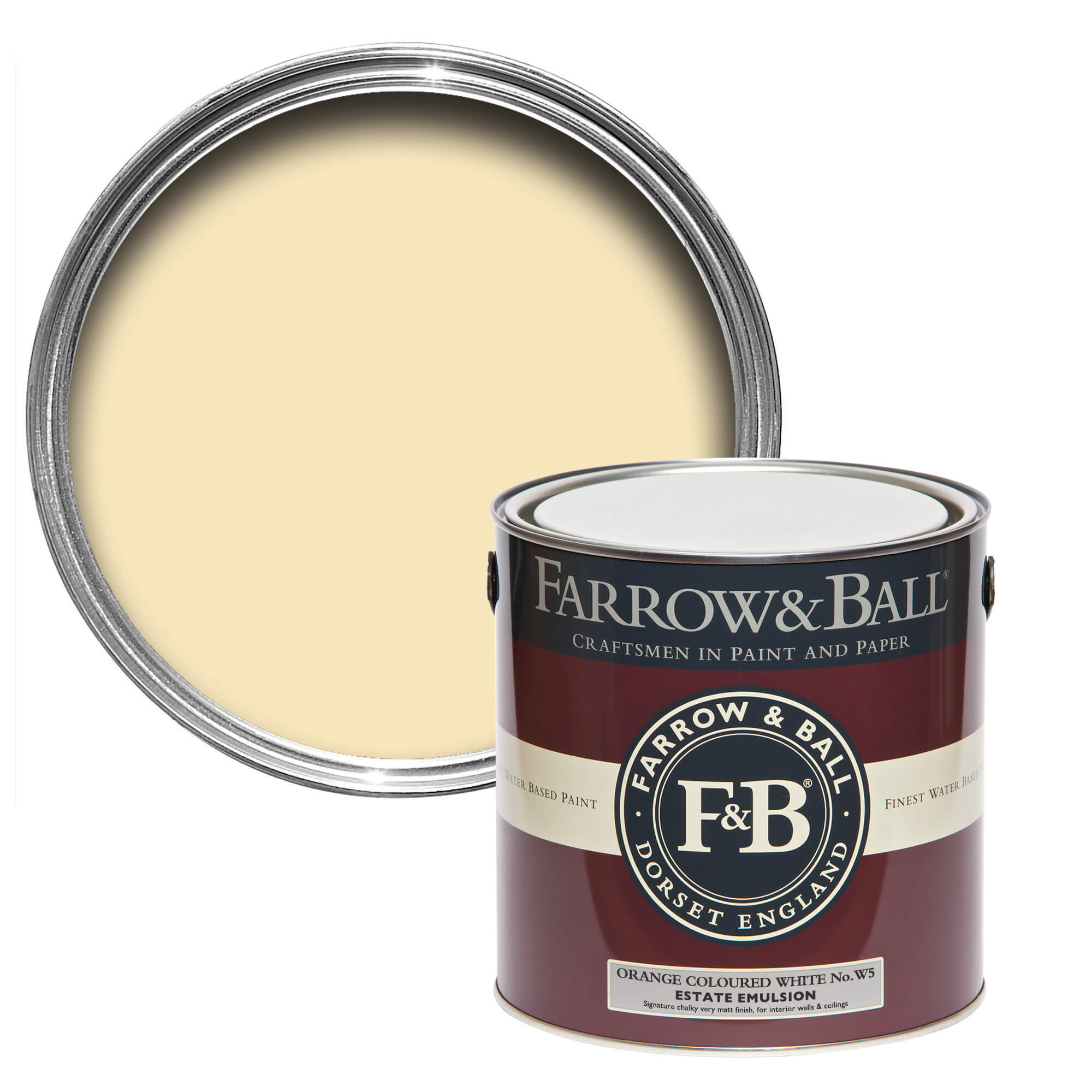 Farrow and Ball's Orange coloured White No.W5