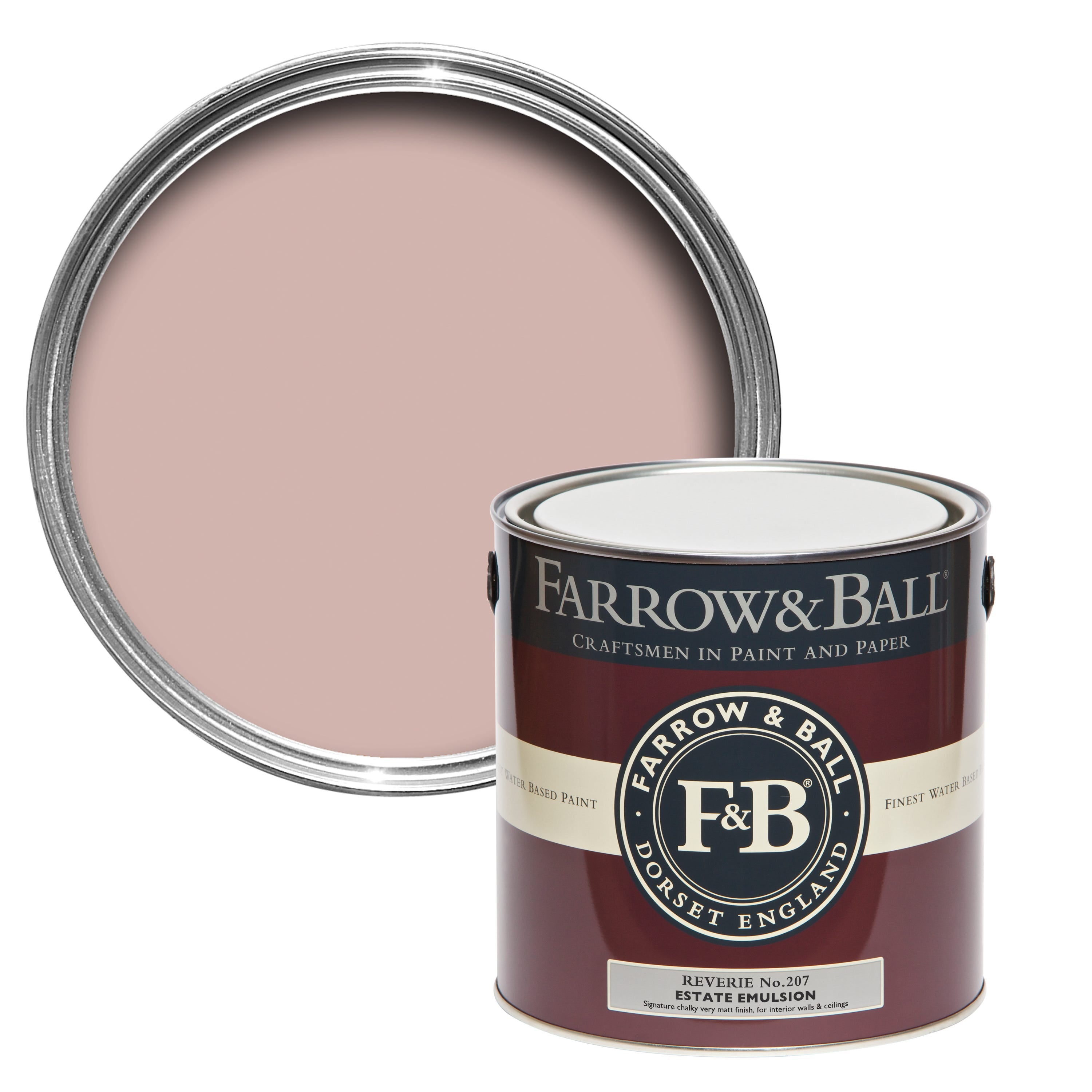 Farrow and Ball's Pink Drab No.207