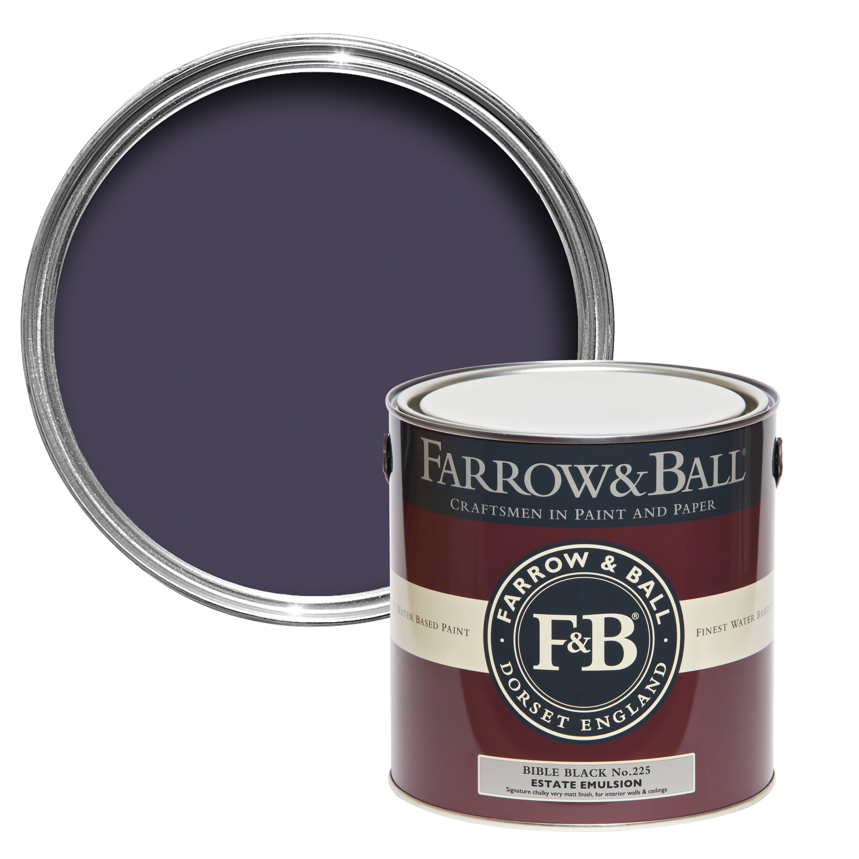 Farrow and Ball's Bible Black No.225