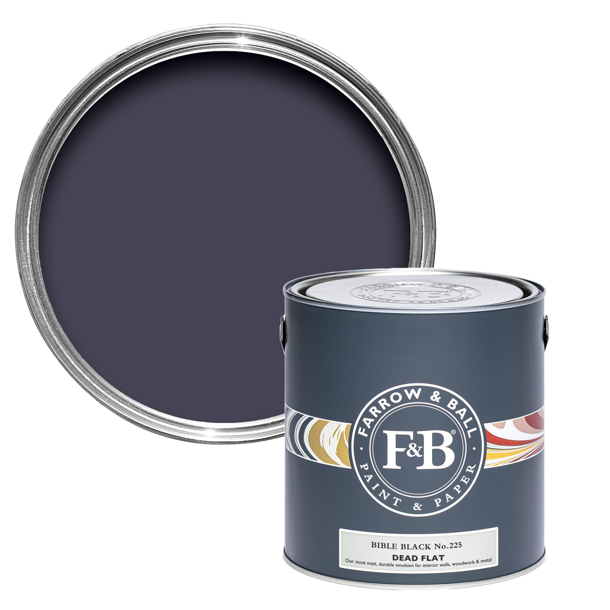 Farrow and Ball's Bible Black No.225