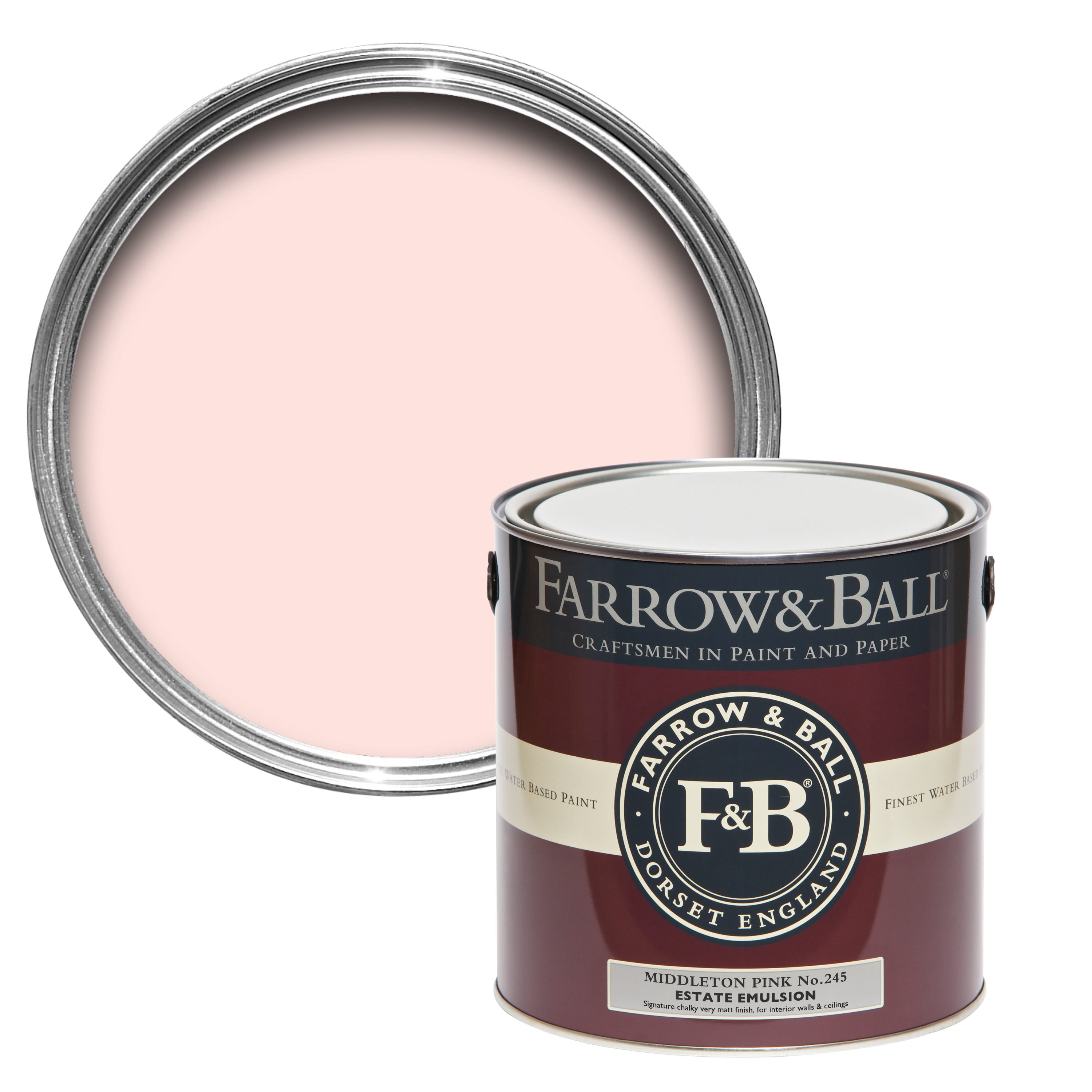 Farrow and Ball's Middleton Pink No.245