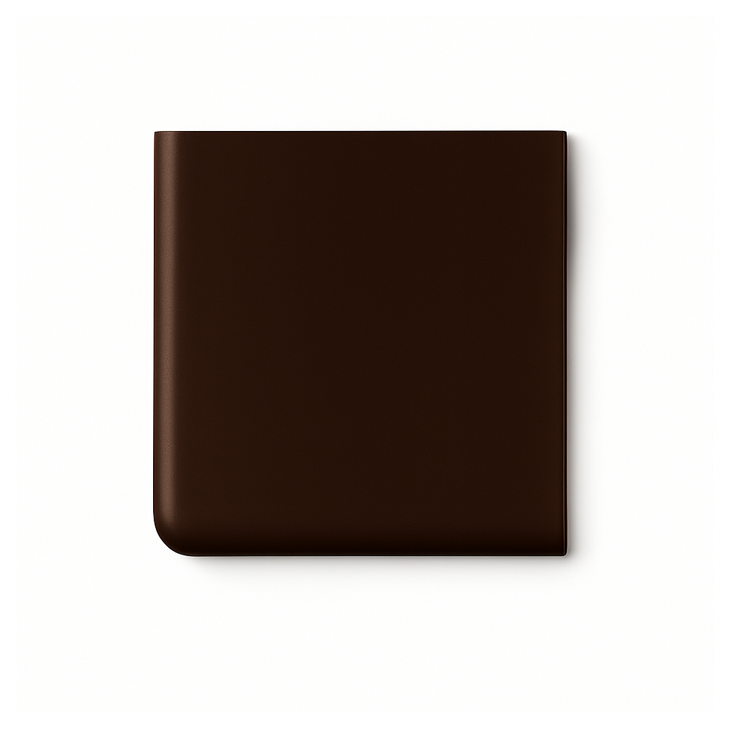 Square REX Tiles (Two Rounded Edges) in Brown