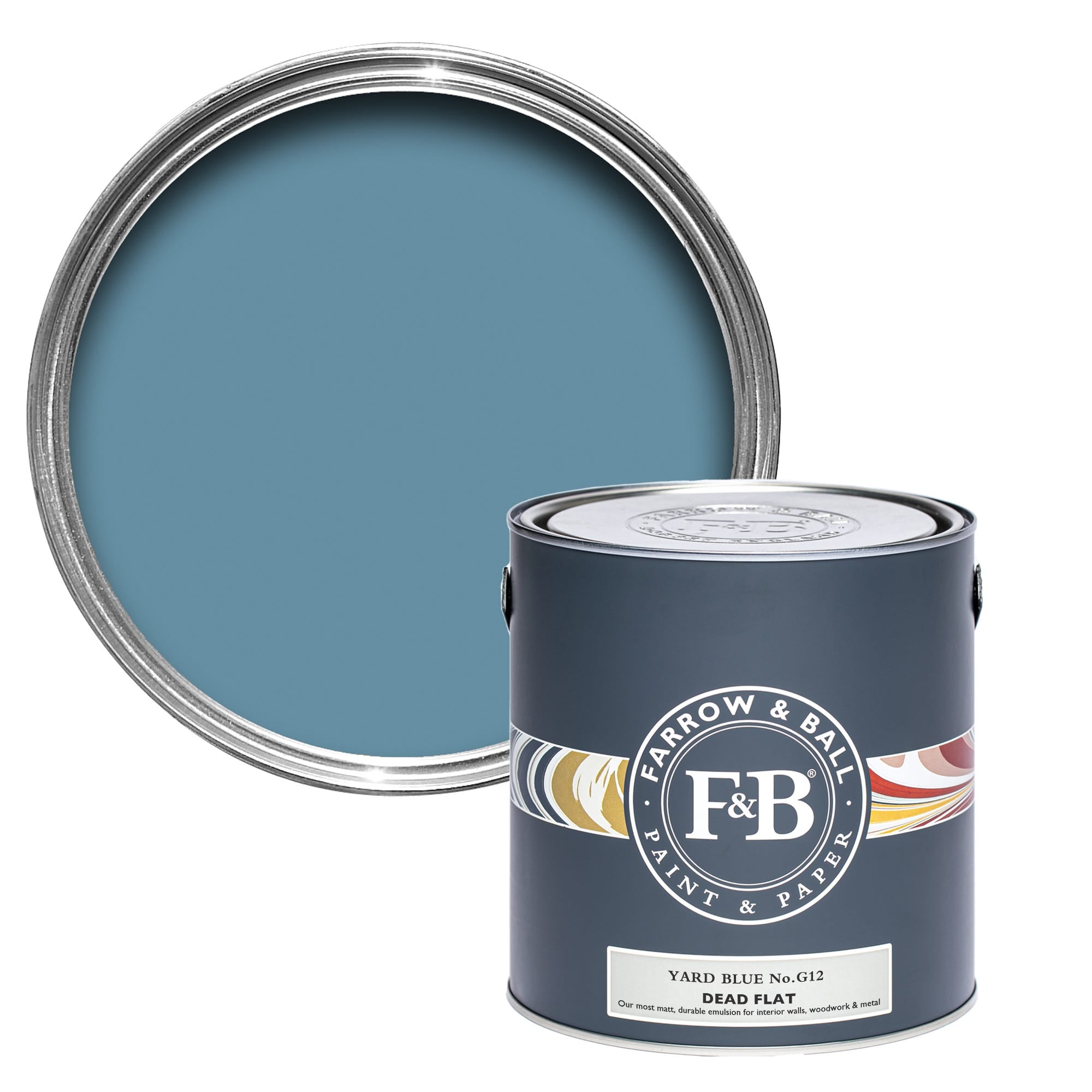 Farrow and Ball's Yard Blue No.G12