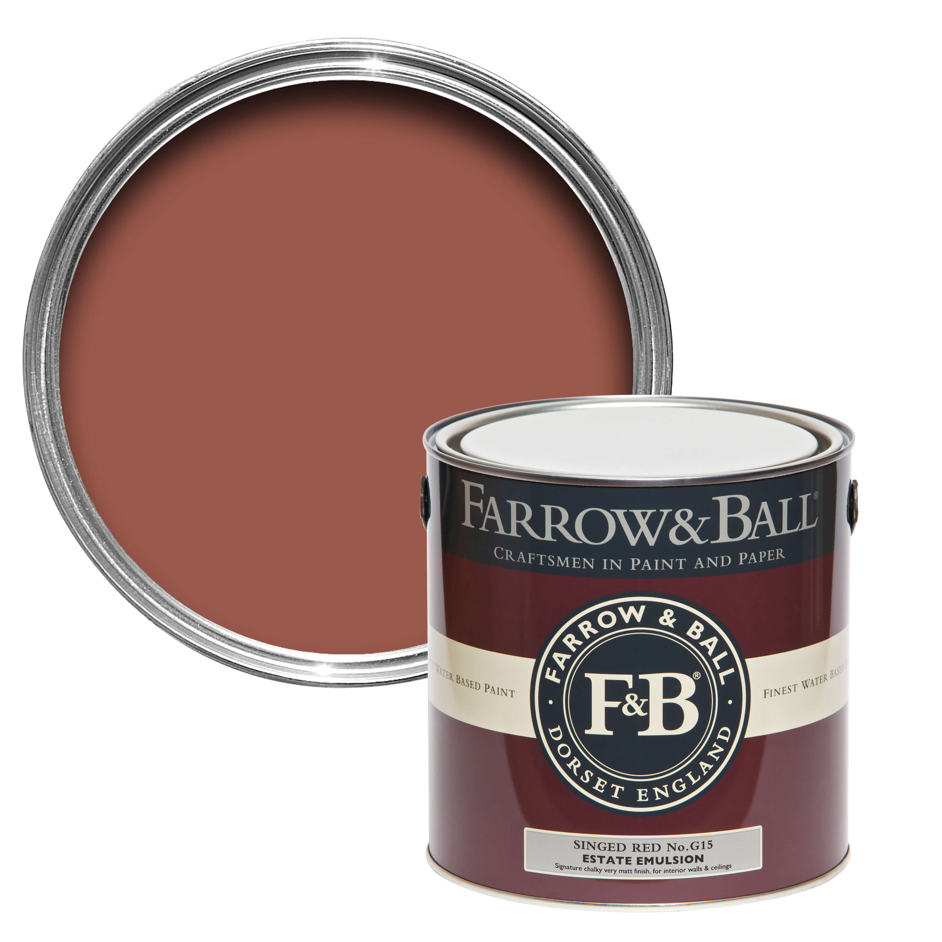 Farrow and Ball's Singed Red No.G15