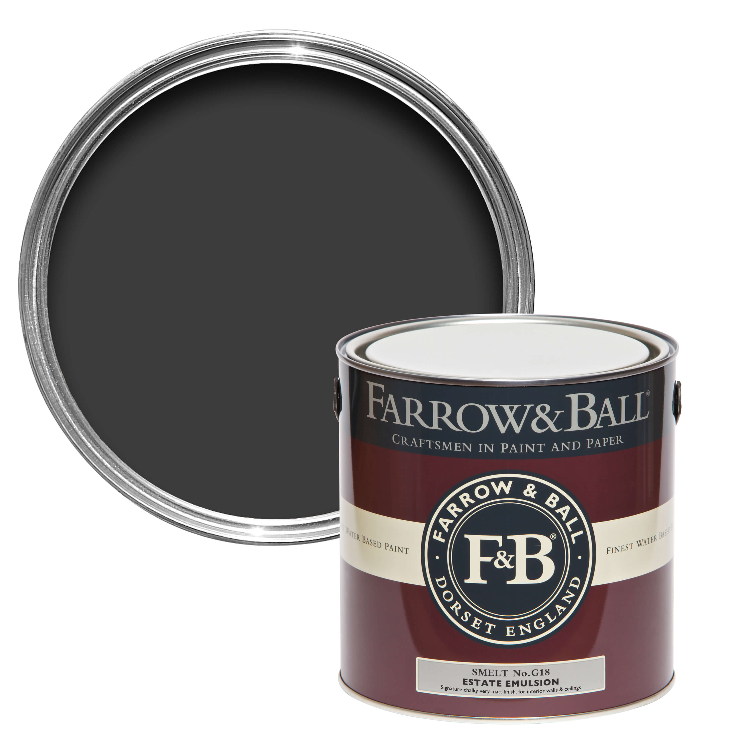 Farrow and Ball's Smelt Black No.G18