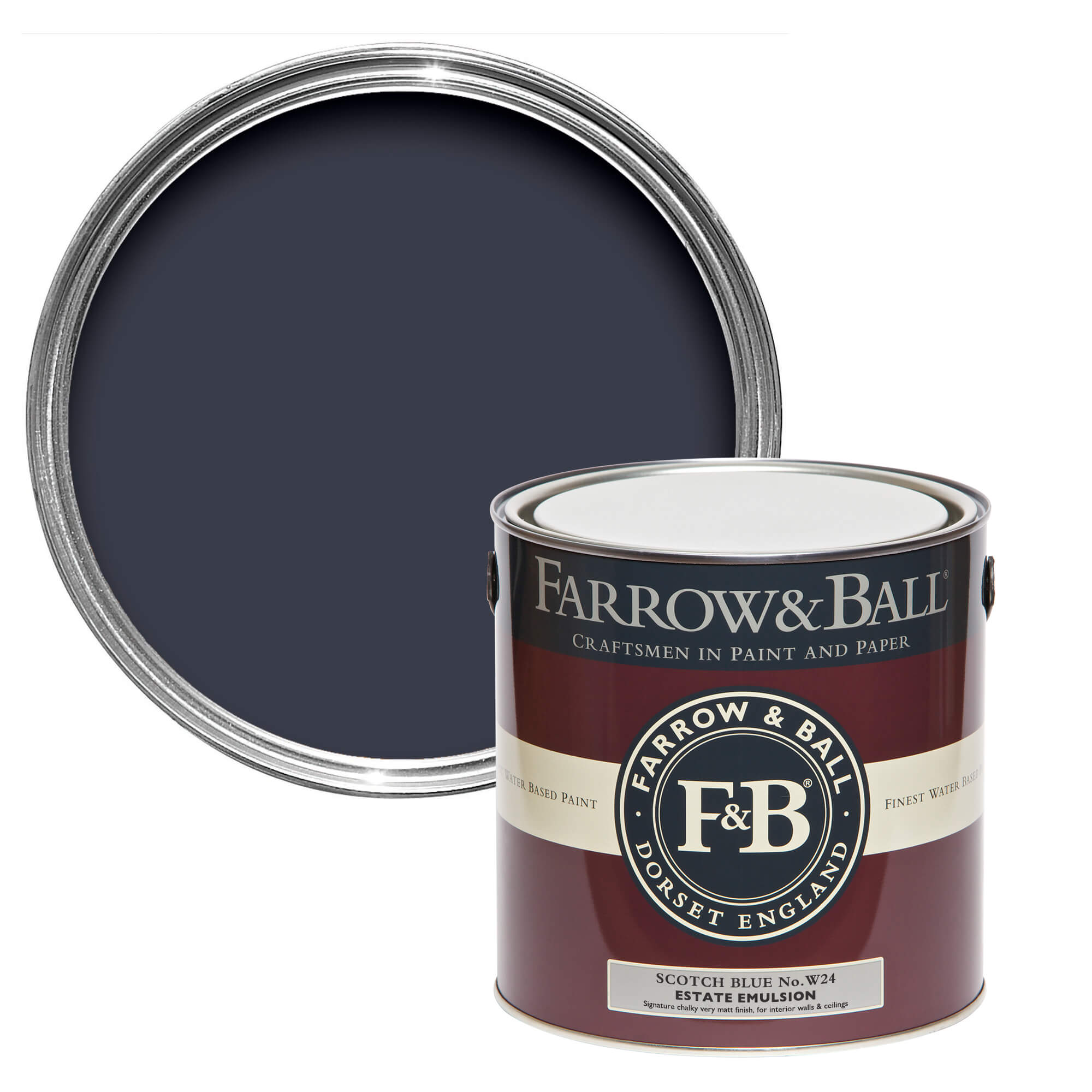 Farrow and Ball's Titmouse Blue No.W24