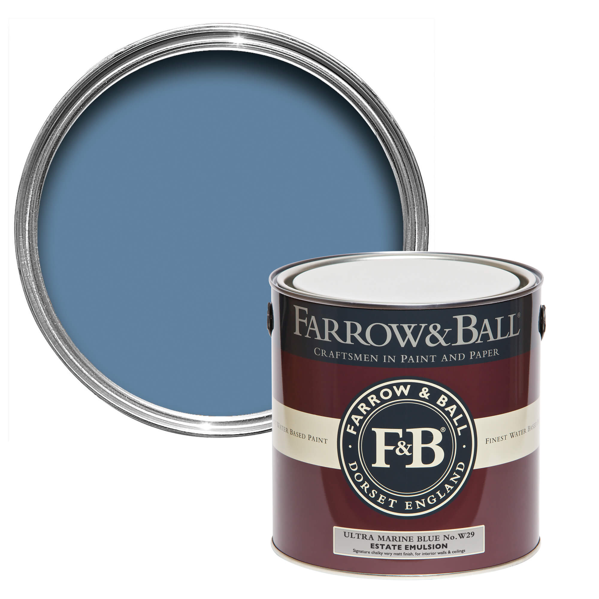 Farrow and Ball's Ultra marine Blue No.W29