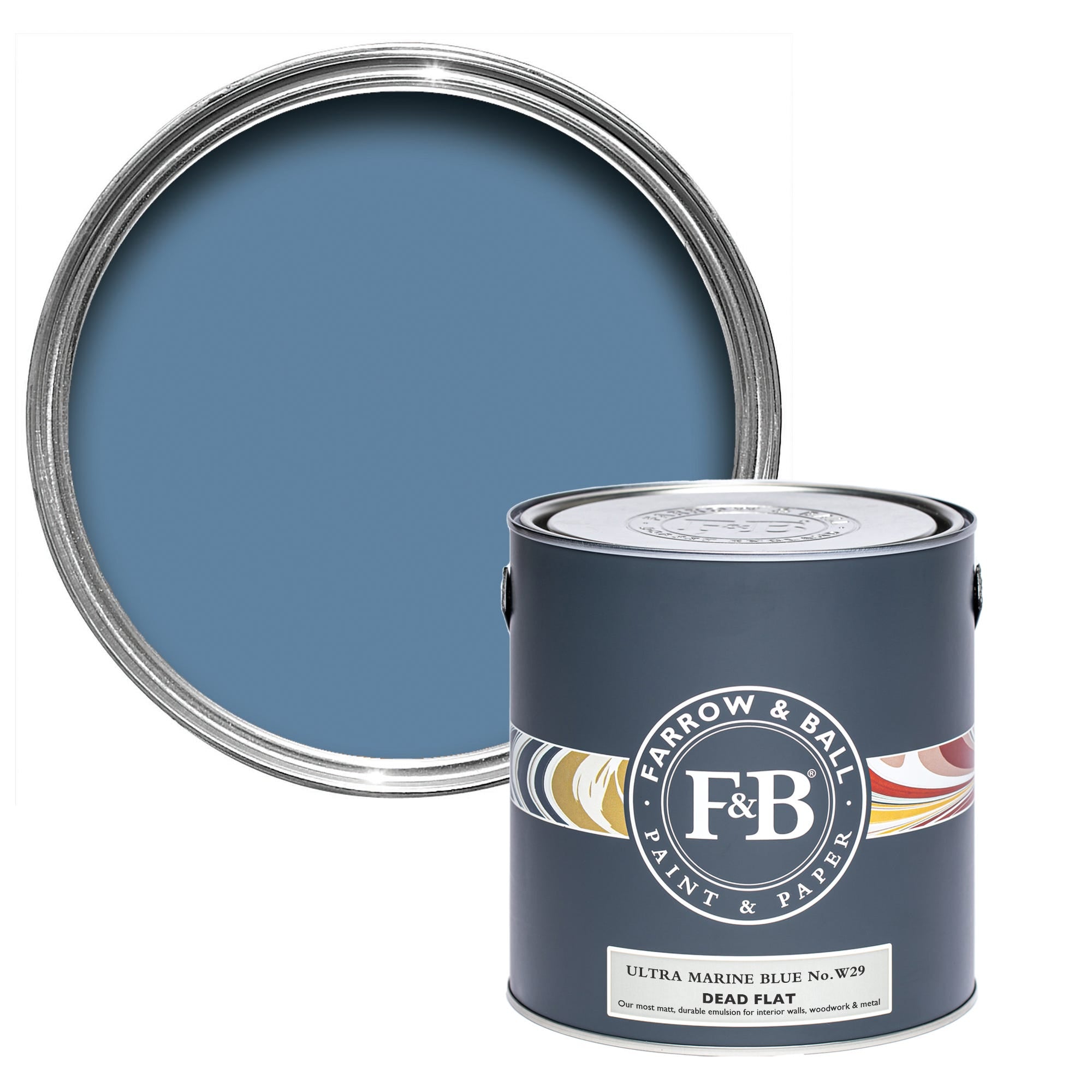 Farrow and Ball's Ultra marine Blue No.W29