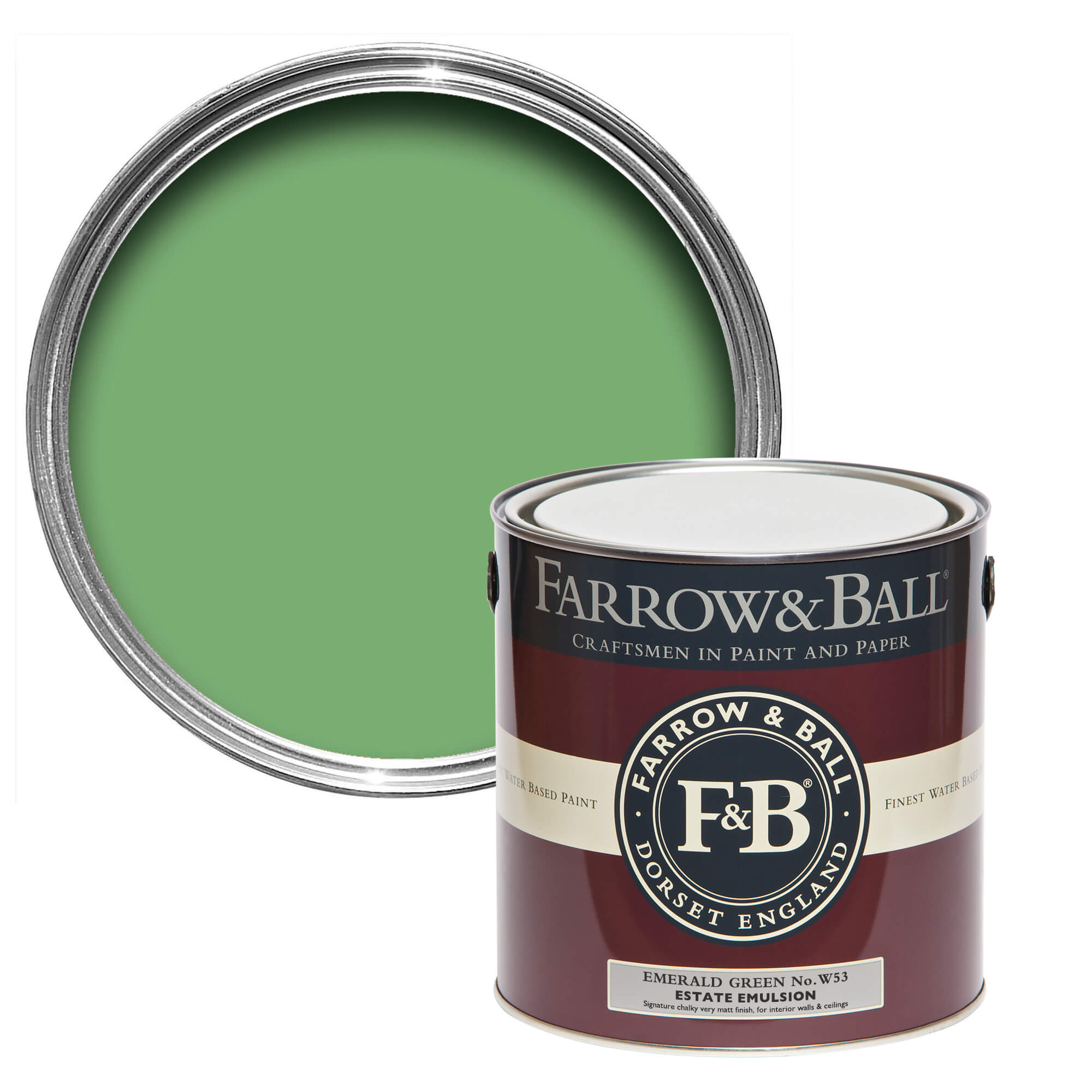 Farrow and Ball's Emerald Green No.W53