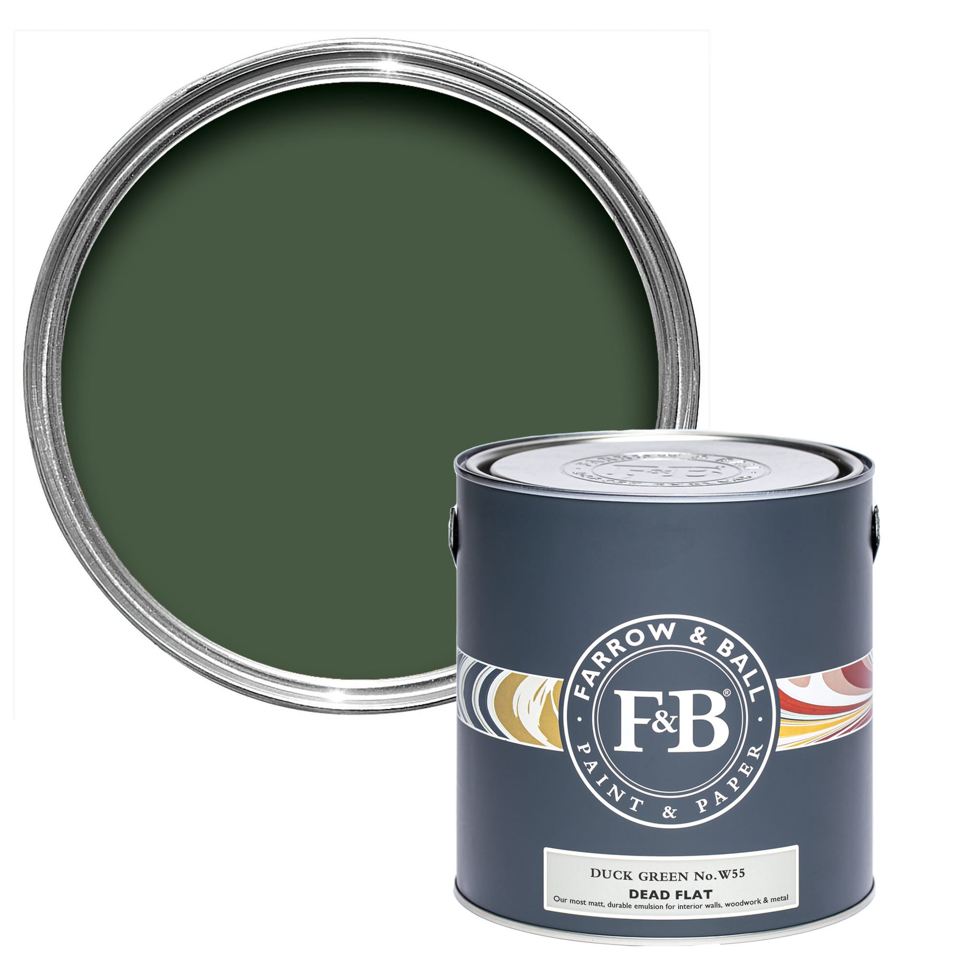 Farrow and Ball's Duck Green No.W55