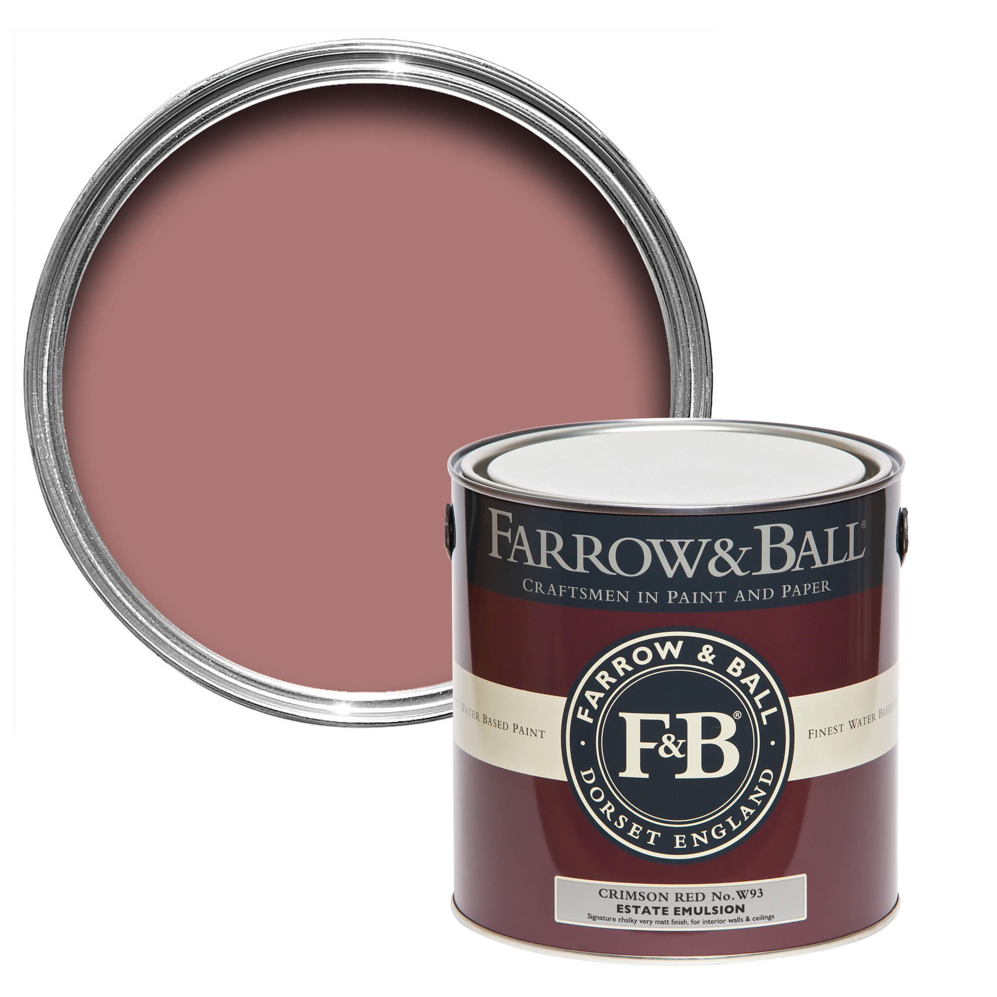 Farrow and Ball's Crimson Red No.W93