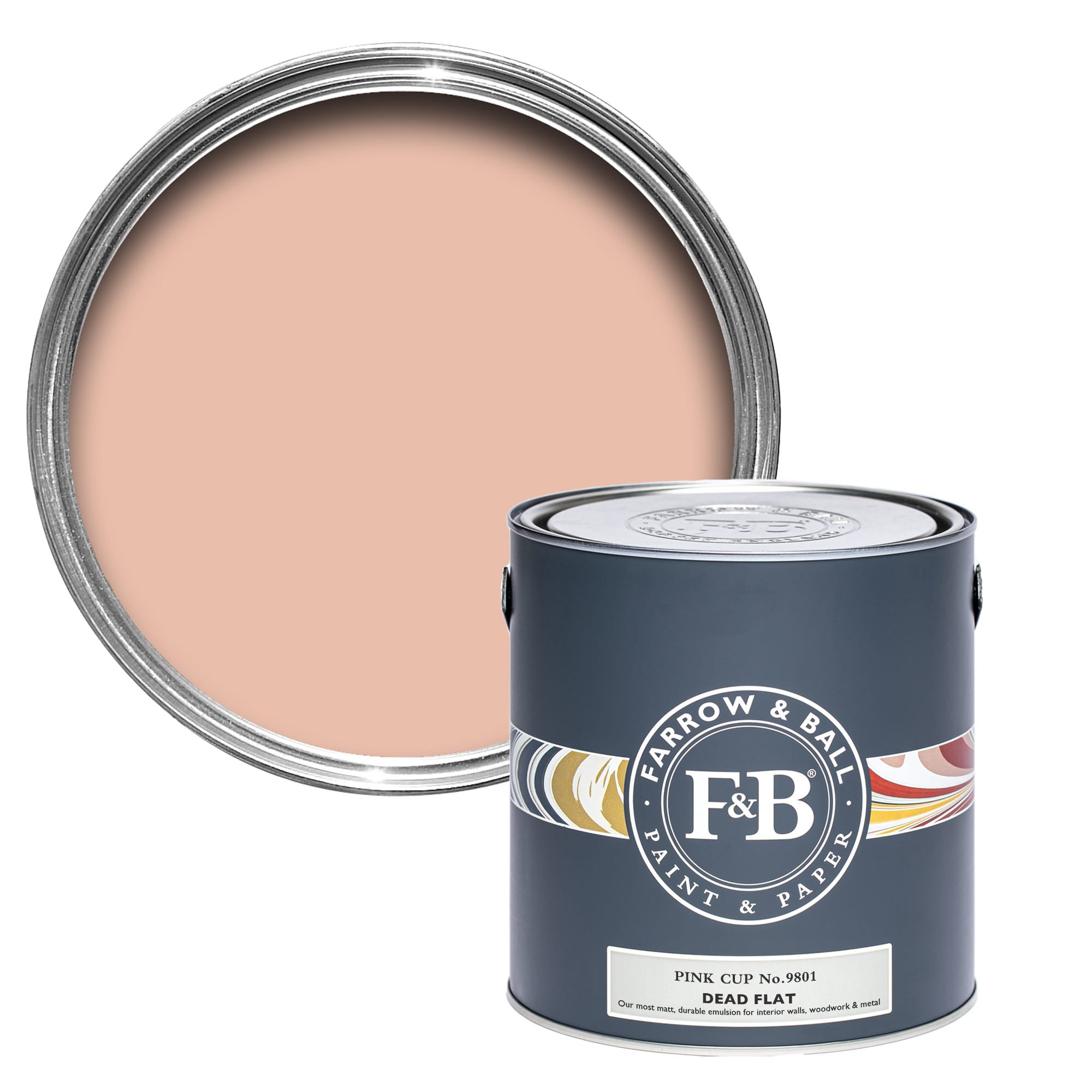 Farrow and Ball's Pink Cup No.9801