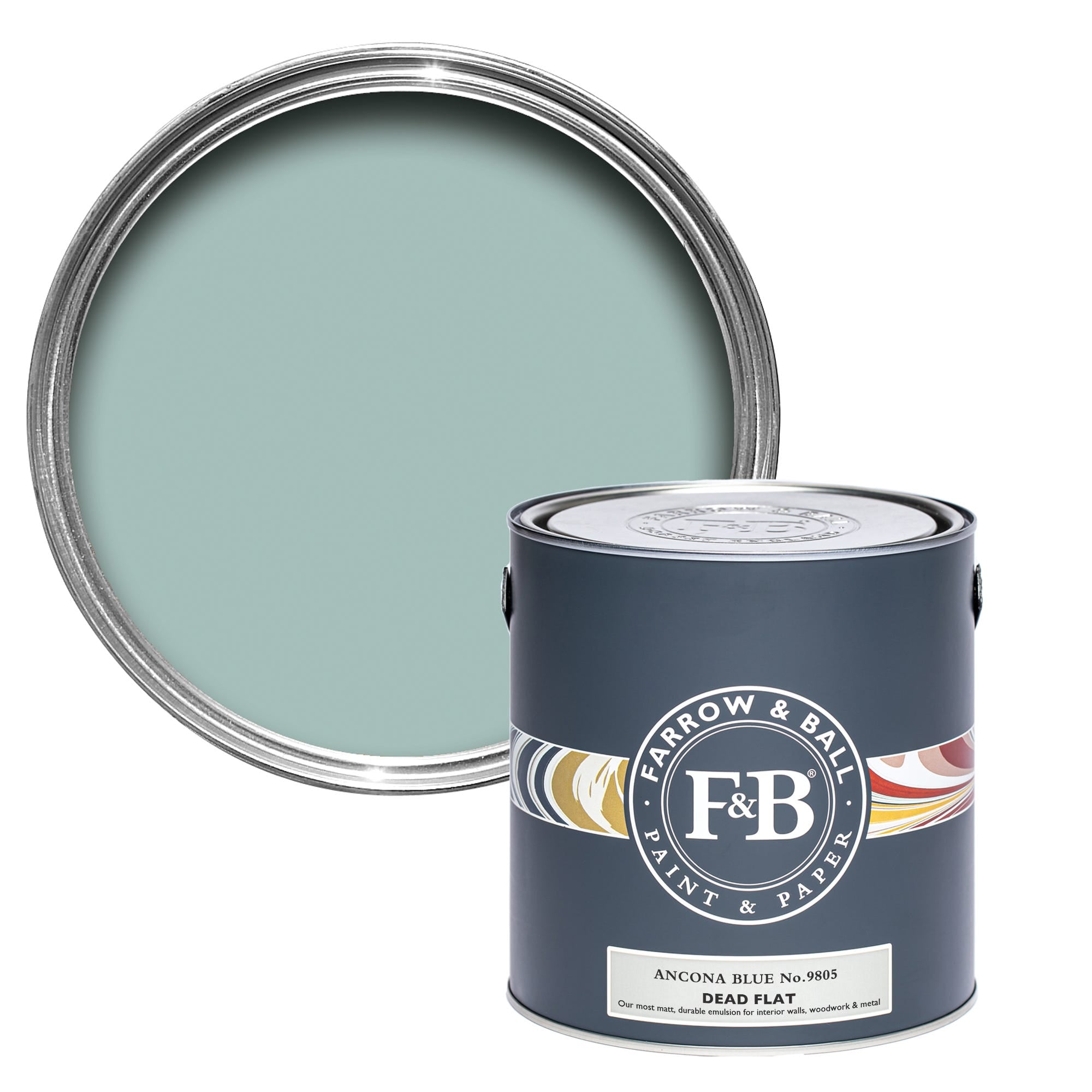 Farrow and Ball's Ancona Blue No.9805