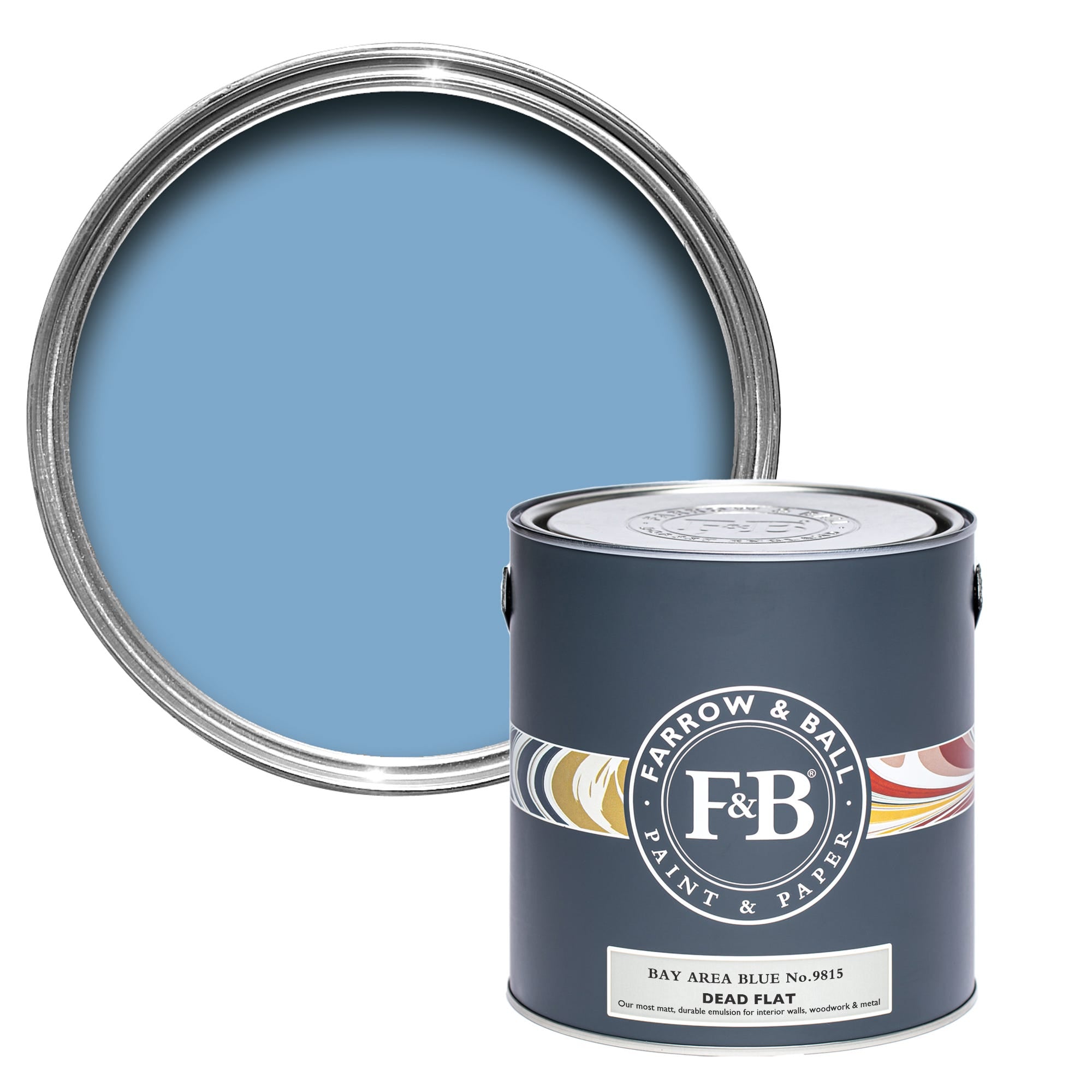 Farrow and Ball's Bay Area Blue No.9815