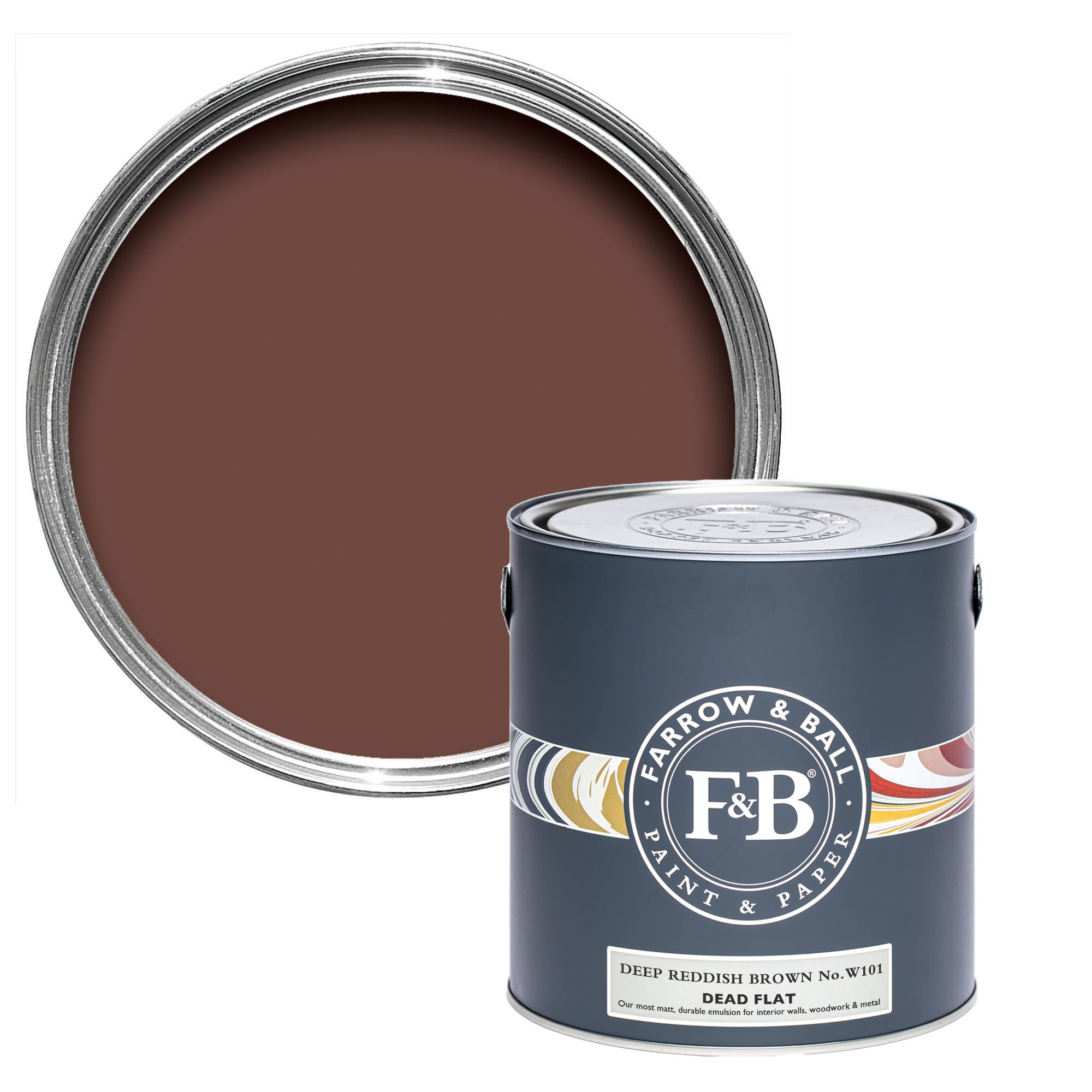 Farrow and Ball's Deep Reddish Brown No.W101