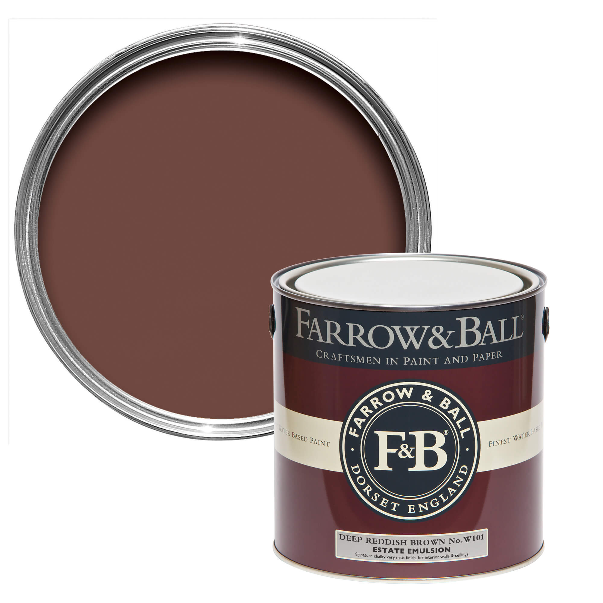 Farrow and Ball's Deep Reddish Brown No.W101