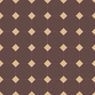 Classic Victorian-style floor tile pattern featuring brown octagons with small beige square inserts at each corner, forming a traditional octagon-and-dot design. 
