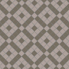 Victorian-inspired geometric tile design featuring interlocking anthracite and grey squares arranged in a bold diagonal lattice pattern for a timeless yet modern aesthetic.  
