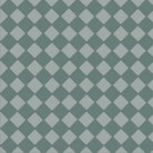 Victorian chequerboard tile design featuring Dark and Pale Green squares in a diamond layout, each tile measuring 50 mm.  
