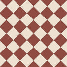Victorian chequerboard tile design in classic red and white.  