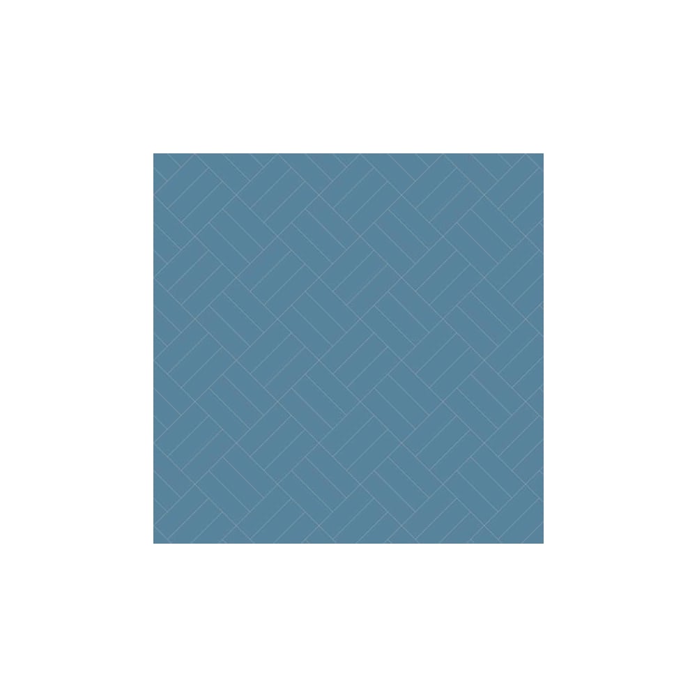 Herringbone tile pattern in dark blue with interlocking rectangular shapes creating a subtle, textured design. 