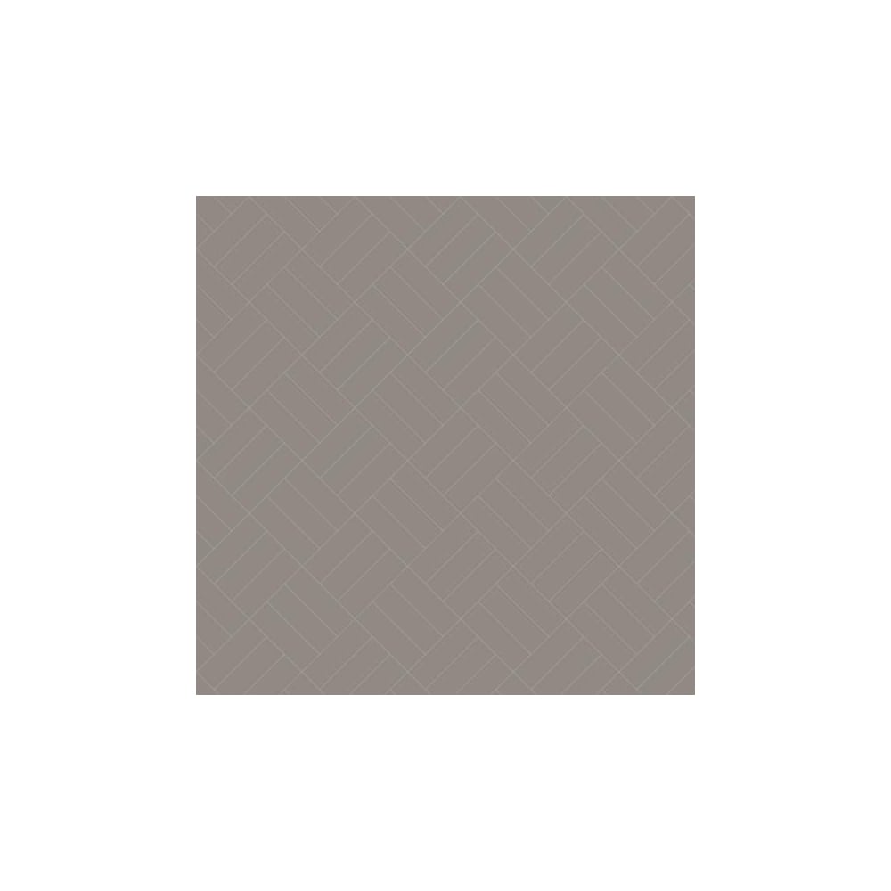 Herringbone tile pattern in grey with interlocking rectangular shapes, creating a subtle, textured design. 