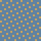 Geometric pattern of alternating dark blue and smaller yellow squares arranged in a staggered grid, creating a bold, modern optical effect.  