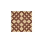 Geometric pattern featuring interlocking diamond shapes arranged in a symmetrical lattice design.  
