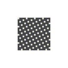 Geometric pattern of alternating warm white and black squares arranged in a staggered grid, creating a bold, modern optical effect.  