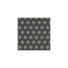 Victorian hexagonal tile pattern with alternating grey and black hexagons arranged in a geometric grid.   