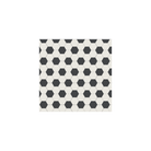 Victorian tile pattern with alternating black and white hexagons in a geometric grid.  