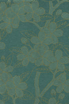 Little Greene's Camellia Wallpaper in Teal