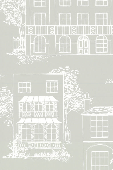 Little Greene's Hampstead Wallpaper in Cool Grey