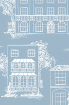 Little Greene's Hampstead Wallpaper in James Blue