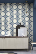Little Greene's Lavaliers Wallpaper in Low Wave