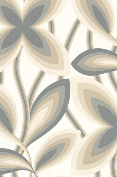 Little Greene's Starflower Wallpaper in Platinum