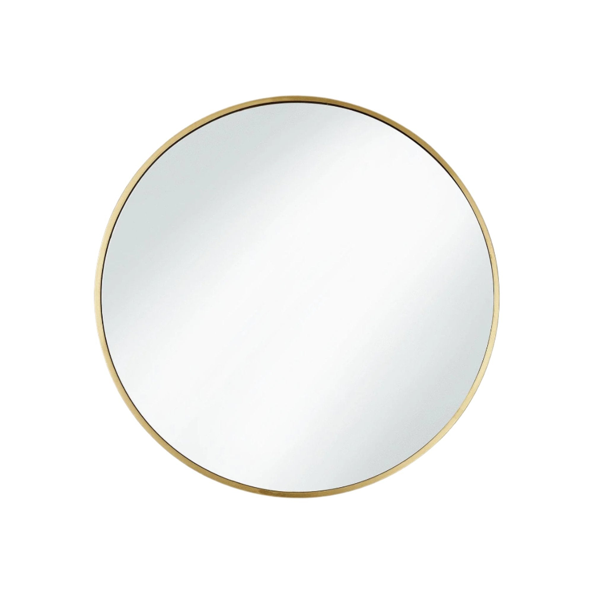 Image of Industville's Sleek Urban Round Wall Mirror 24"