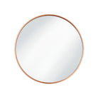 Image of Industville's Sleek Urban Round Wall Mirror 24"