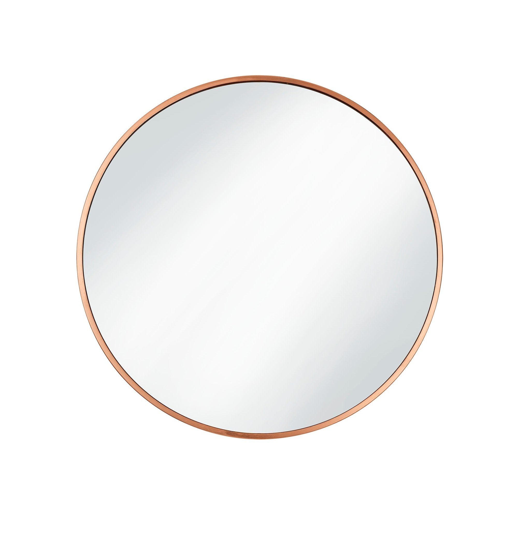 Image of Industville's Sleek Urban Round Wall Mirror 24"