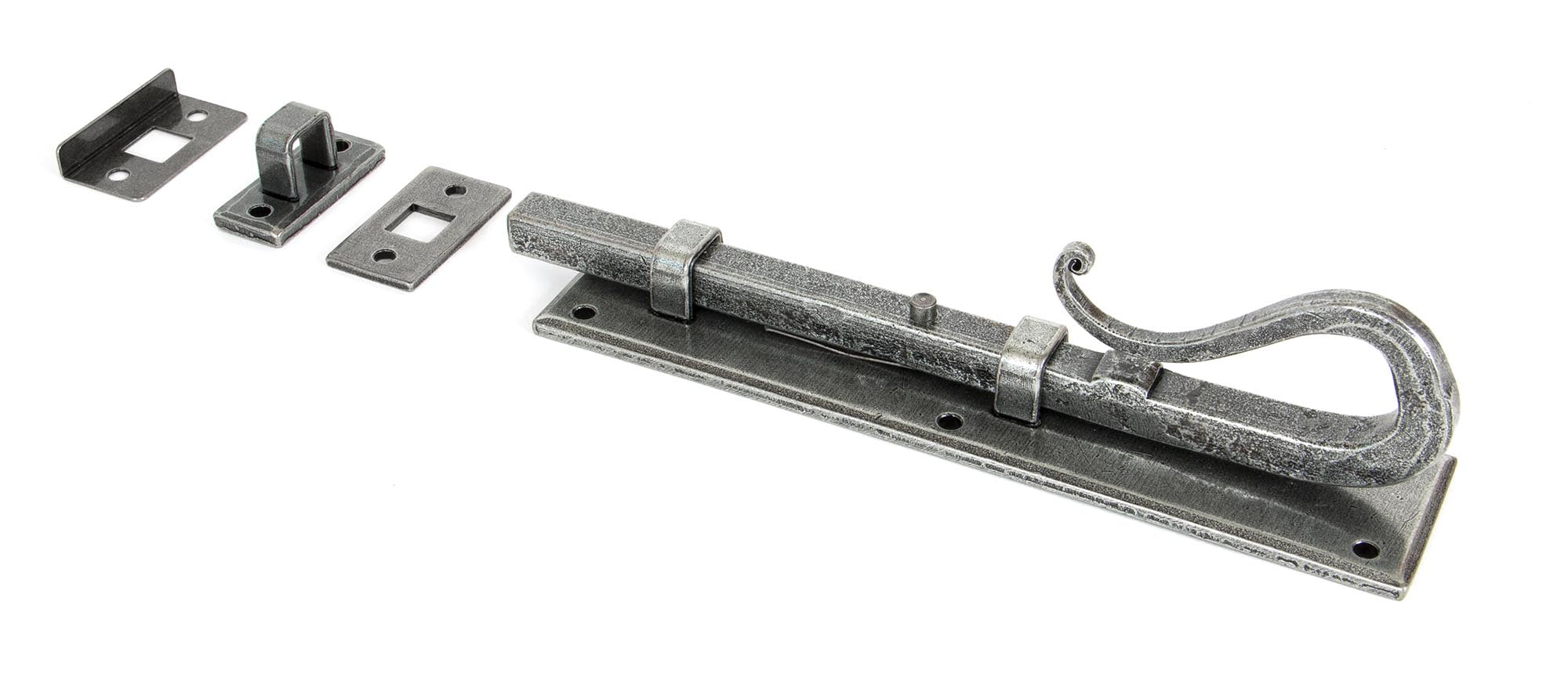 From The Anvil's Pewter Patina Shepherds Crook Universal Bolt