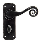 From The Anvil's Black Monkeytail Lever Bathroom Set