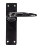 From The Anvil's Black Smooth Lever Latch Set