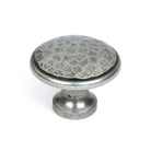 From The Anvil's Pewter Patina Hammered Cabinet Knob