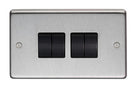 From The Anvil's Satin Stainless Steel 10 Amp Switched Socket
