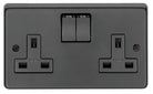 From The Anvil's Matt Black 13 Amp Switched Socket