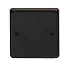 From The Anvil's Matt Black Single Blank Plate