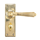 From The Anvil's Aged Brass Hinton Lever Bathroom Set