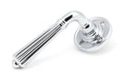 From The Anvil's Polished Chrome Hinton Lever on Rose Set (Sprung)
